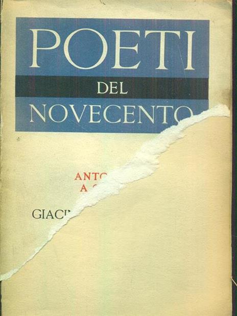 Poeti del novecento - Giacinto Spagnoletti - copertina