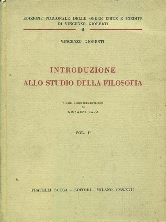 Introduzione allo studio della filosofia - Vincenzo Gioberti - 2