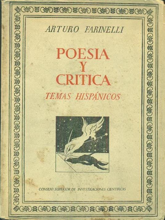 Poesia y critica - Arturo Farinelli - 2