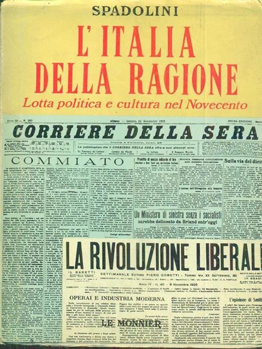 L' italia della ragione - Spadolini - copertina