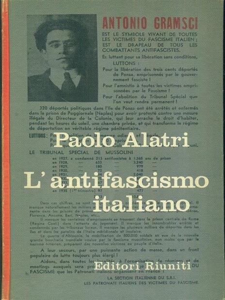 L' antifascismo italiano 2 - Paolo Alatri - copertina