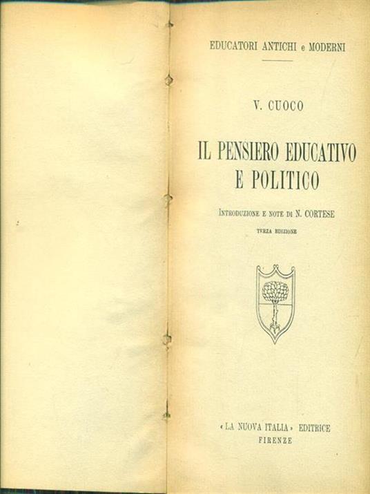 Il pensiero educativo e politico - Vincenzo Cuoco - 3