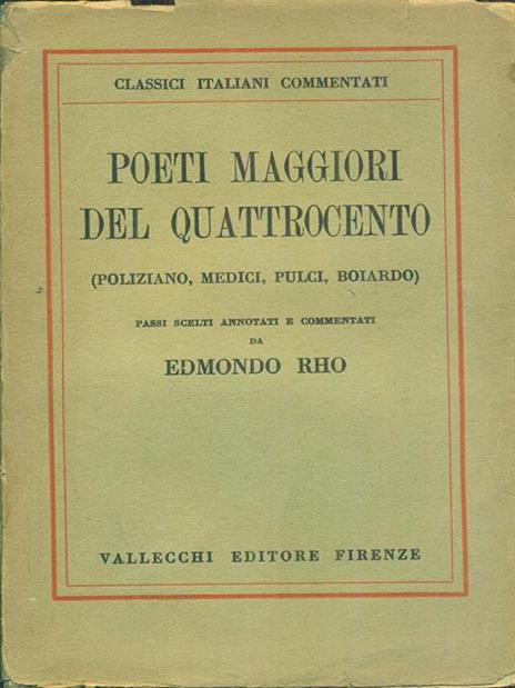 Poeti maggiori del quattrocento - 10