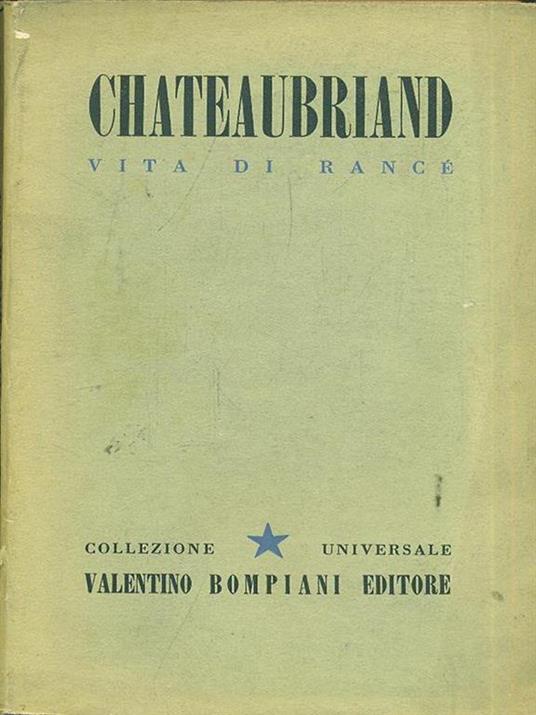 Vita di Rancè - copertina