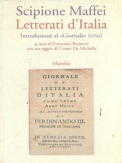 Letterati d'Italia - Scipione Maffei - copertina