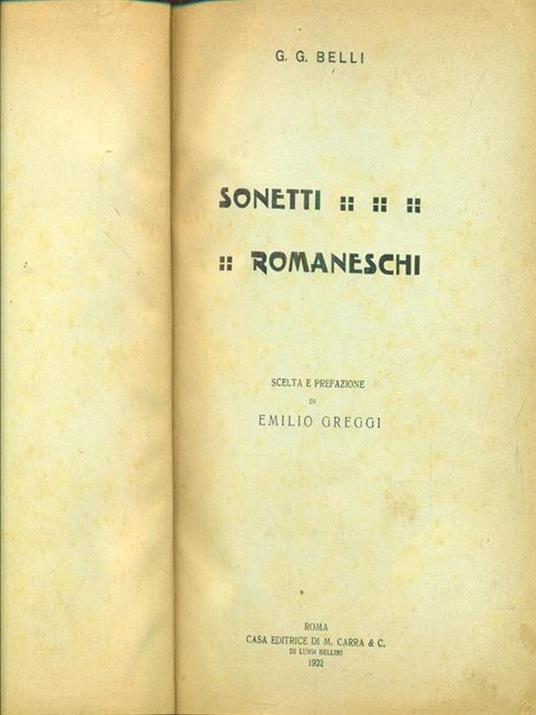 Sonetti romaneschi - 5