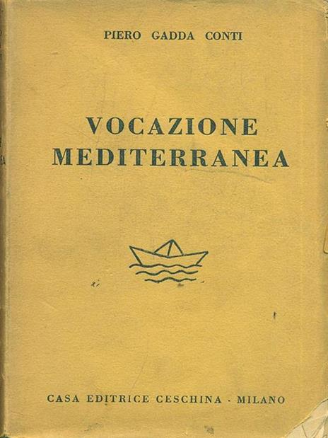 Vocazione mediterranea - Piero Gadda Conti - copertina