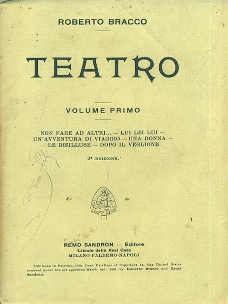 Teatro. Vol. I - Roberto Bracco - 5