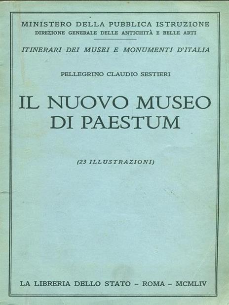 Il nuovo museo di Paestum - Pellegrino C. Sestieri - 8