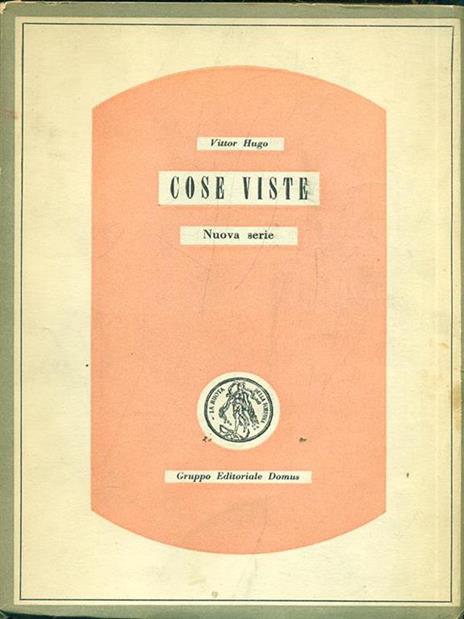 Cose viste - Victor Hugo - copertina