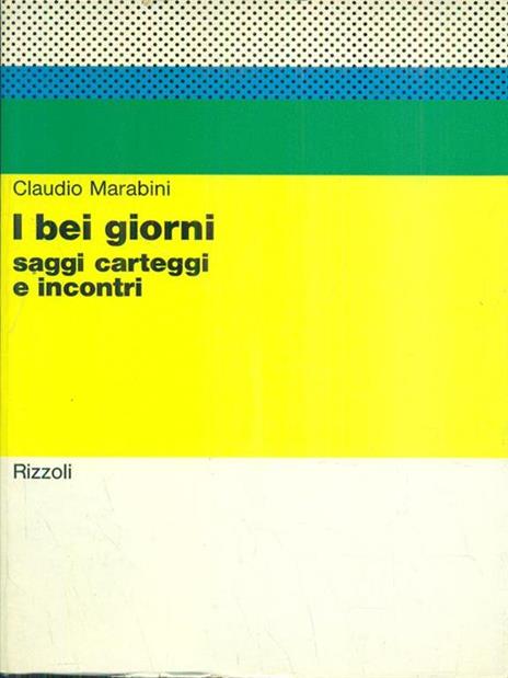 I bei giorni - Claudio Marabini - 3