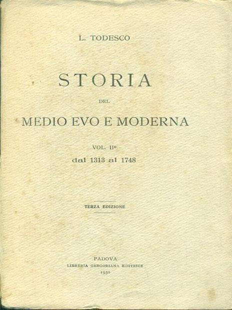 Storia del medio evo e moderna. Vol. II - 5