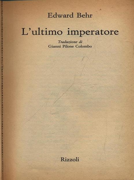 L' ultimo imperatore - Edward Behr - 3