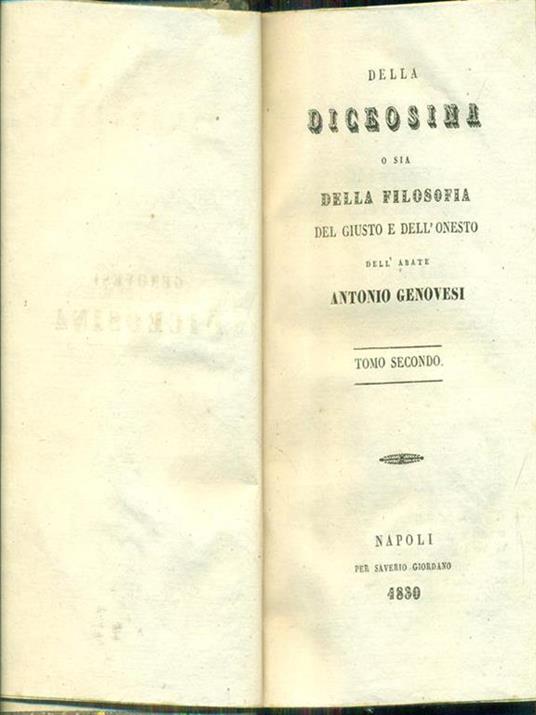 Diceosina. Tomi secondo e terzo - Antonio Genovesi - 7