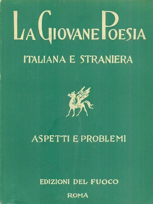 La giovane poesia italiana e straniera. aspetti e problemi - copertina