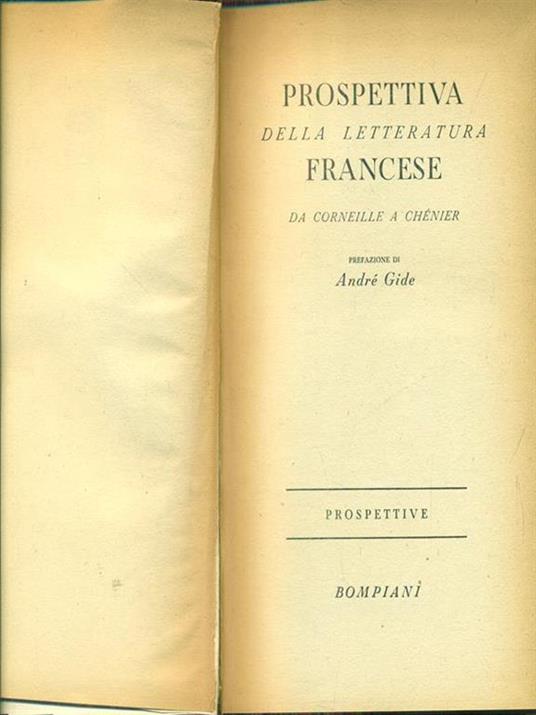 Prospettiva della letteratura francese da Corneillea Chenier - 10