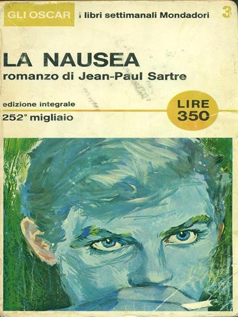 La nausea - Jean-Paul Sartre - copertina