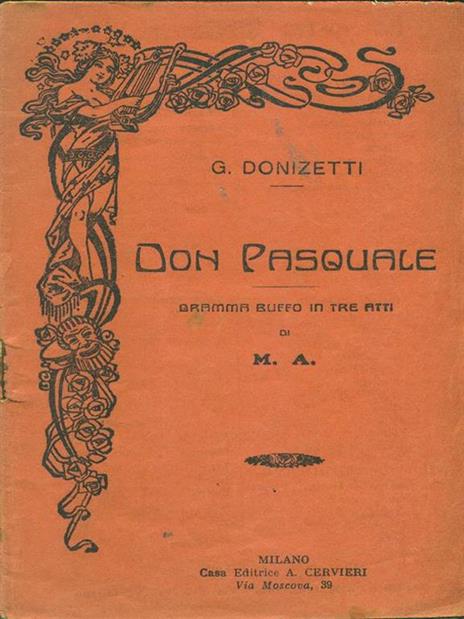 Don Pasquale - Gaetano Donizetti - copertina