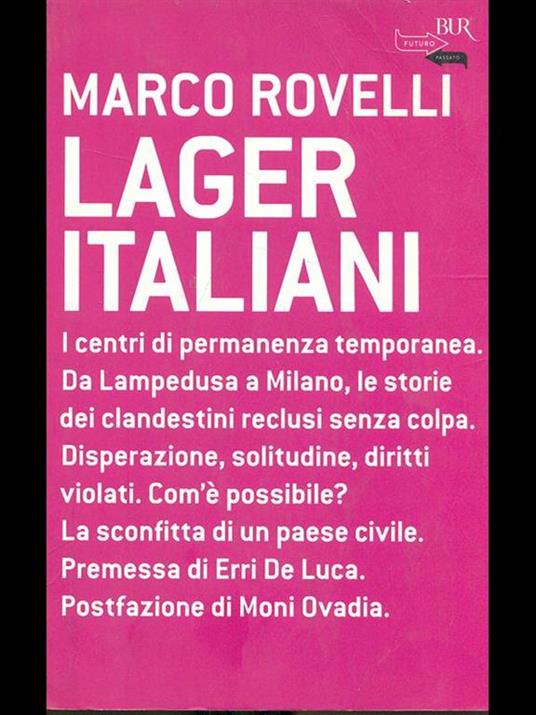 Lager italiani - Marco Rovelli - copertina