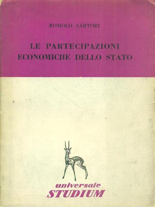 Le partecipazioni economiche dello stato - Romolo Sartori - 2