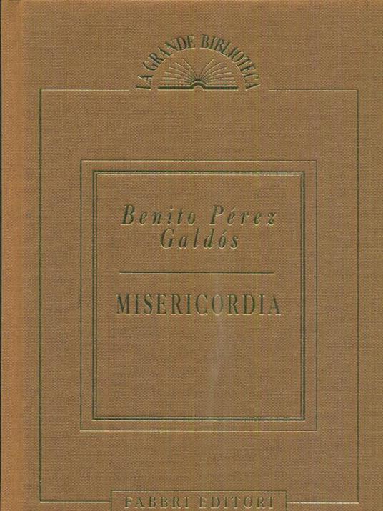 Misericordia - Benito Perez Galdos - copertina