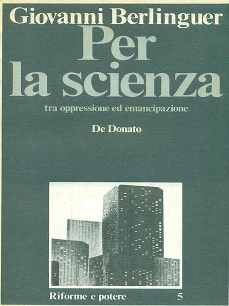 Per la scienza - Giovanni Berlinguer - 5