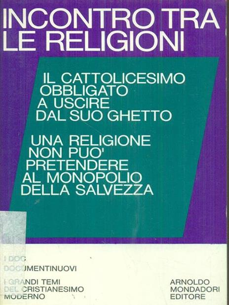 Incontro tra le religioni - copertina