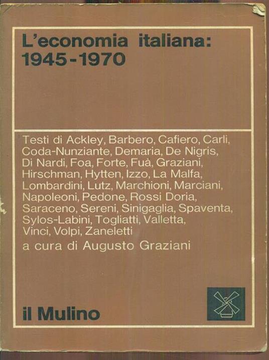 L' economia italiana 1945-1970 - copertina