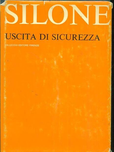 Uscita di sicurezza - Ignazio Silone - copertina