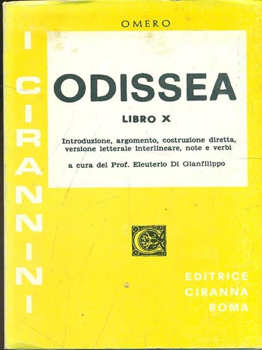 Odissea. Libro 7º. Versione interlineare - Omero - copertina