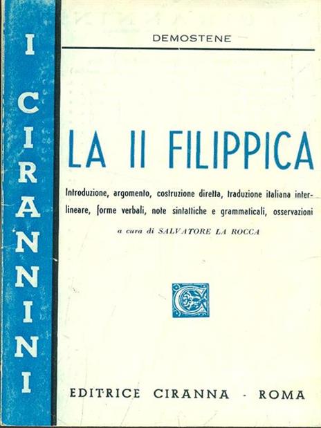 La II Filippica - Demostene - 2