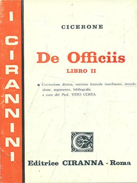 De Officiis. Libro II - M. Tullio Cicerone - 2
