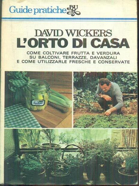 L' orto di casa - David Wickers - copertina