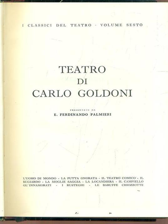 Teatro di Carlo Goldoni - 2