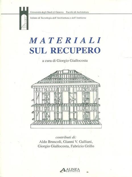 Materiali sul recupero - Giorgio Giallocosta - 2