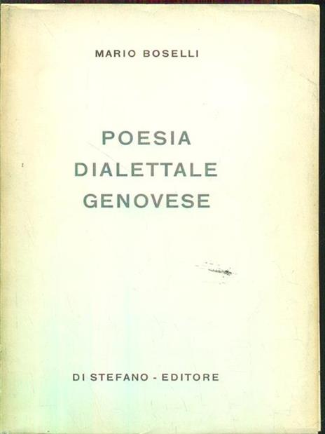 Poesia dialettale genovese - Mario Boselli - 2