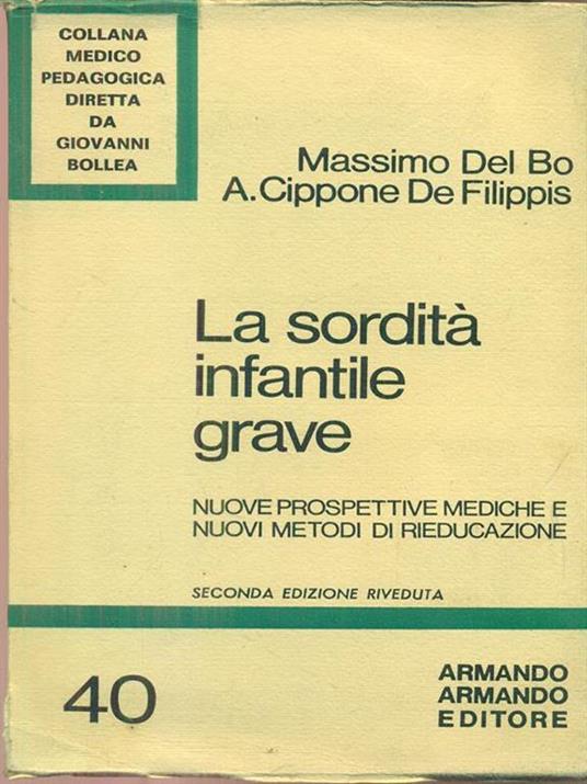 La sordità infantile grave - copertina