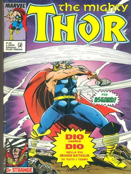 The Mighty Thor n. 39 / Ottobre 1992 - copertina