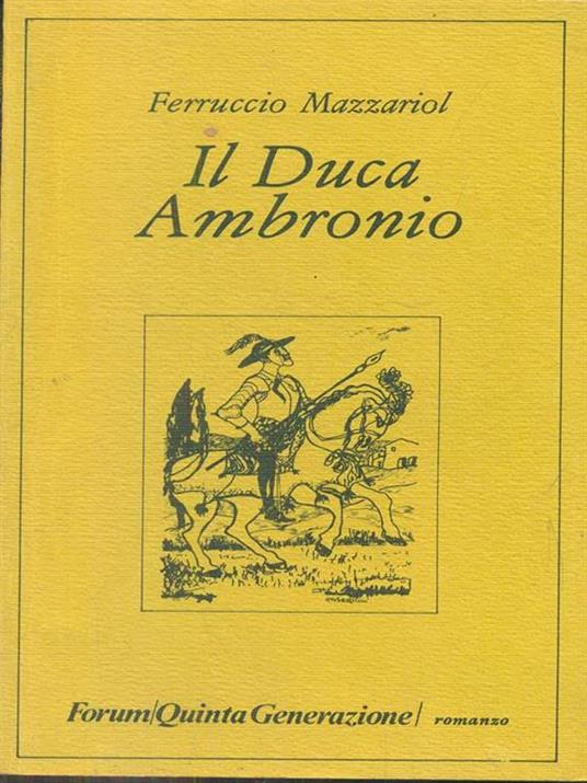 Il Duca Ambronio - Ferruccio Mazzariol - copertina