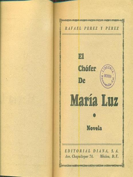 El chofer de Maria Luz - copertina
