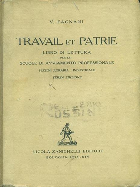 Travail et patrie - V. Fagnani - copertina
