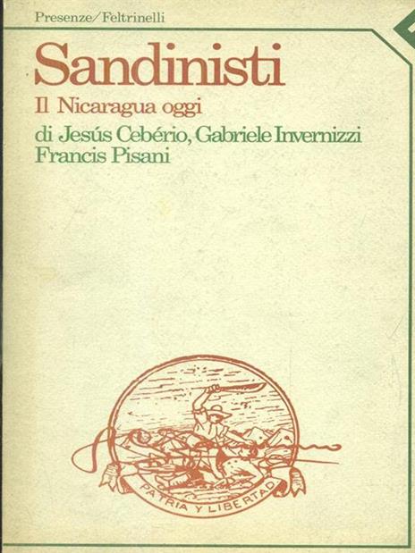 Sandinisti il nicaragua oggi - copertina