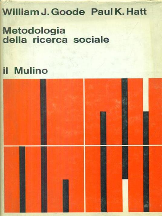 Metodologia della ricerca sociale - copertina