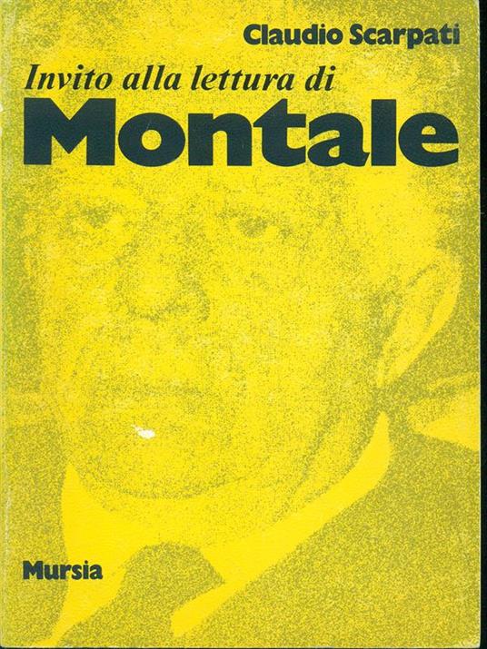 Invito alla lettura di Montale - Claudio Scarpati - copertina