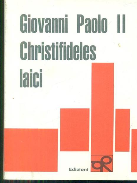 Christifideles Laici - Giovanni Paolo II - copertina