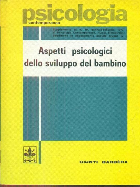 Aspetti psicologici dello sviluppo del bambino - copertina