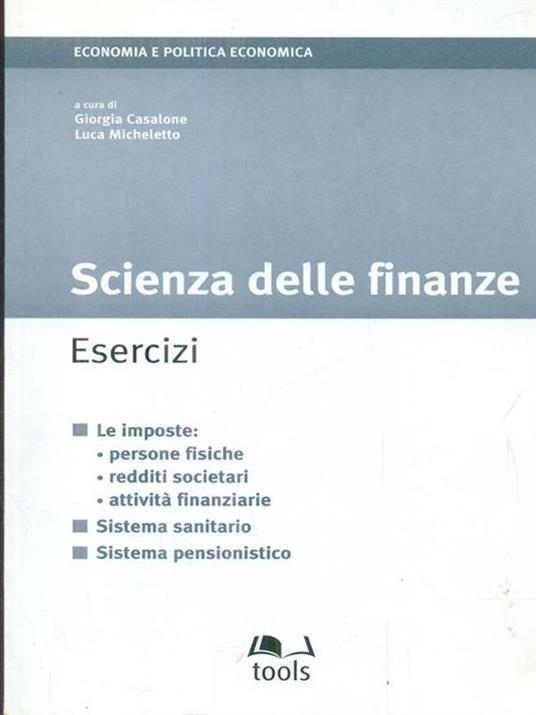 Scienza delle finanze. Esercizi - copertina