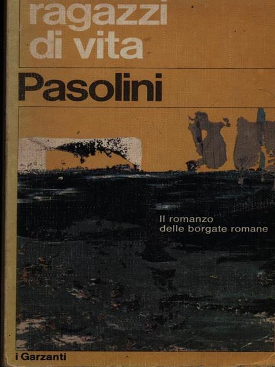 Ragazzi di vita - Pier Paolo Pasolini - copertina