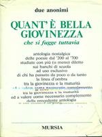 Quant'è bella la giovinezza