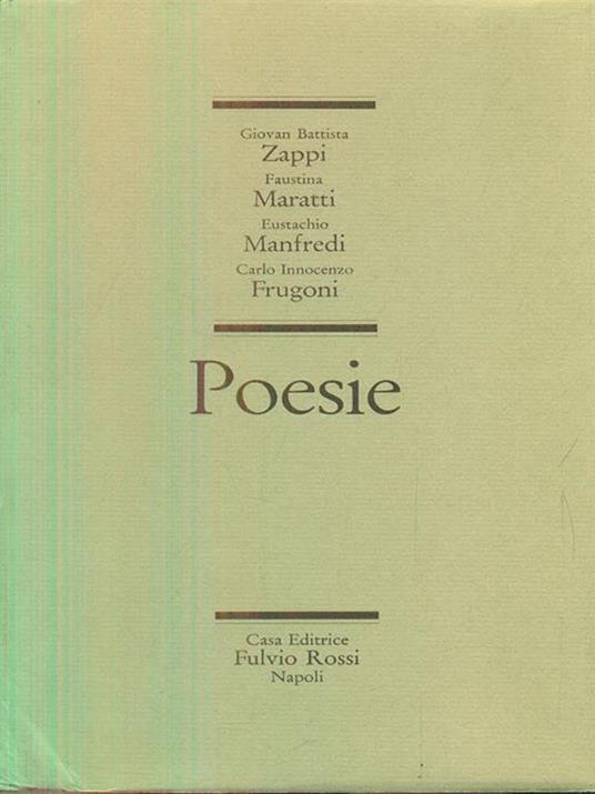 Poesie - copertina